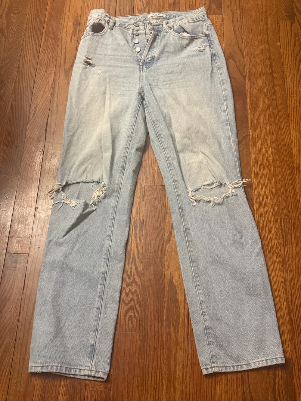 PacSun Light Blue Ripped Boyfriend Jeans